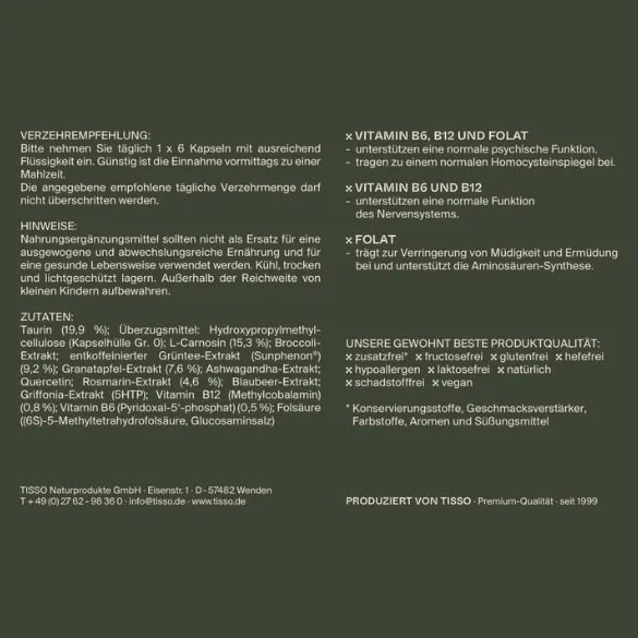 Tisso - Pro Omnineuro - 180 capsules