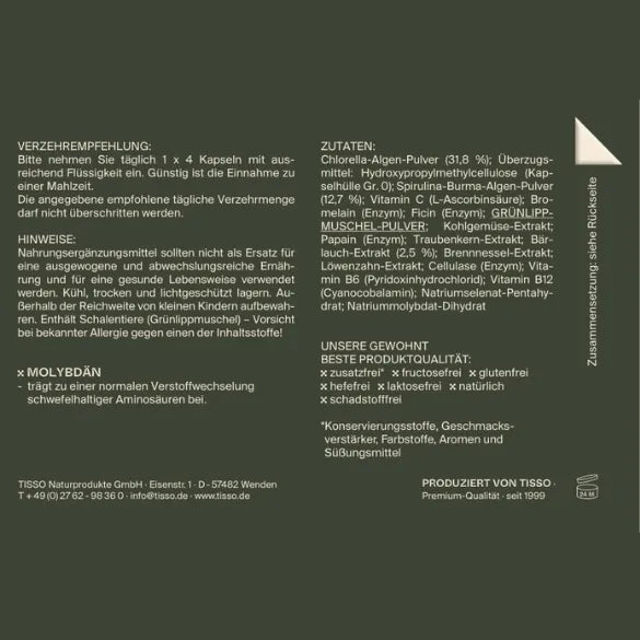 Tisso - Pro Sanatox - 120 capsules