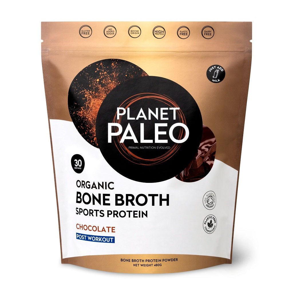 Organic Bone Broth Sport Protein Chocolate Bio