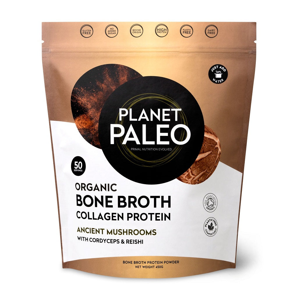 Organic Bone Broth Collagen Protein Ancient Mushroom Bio