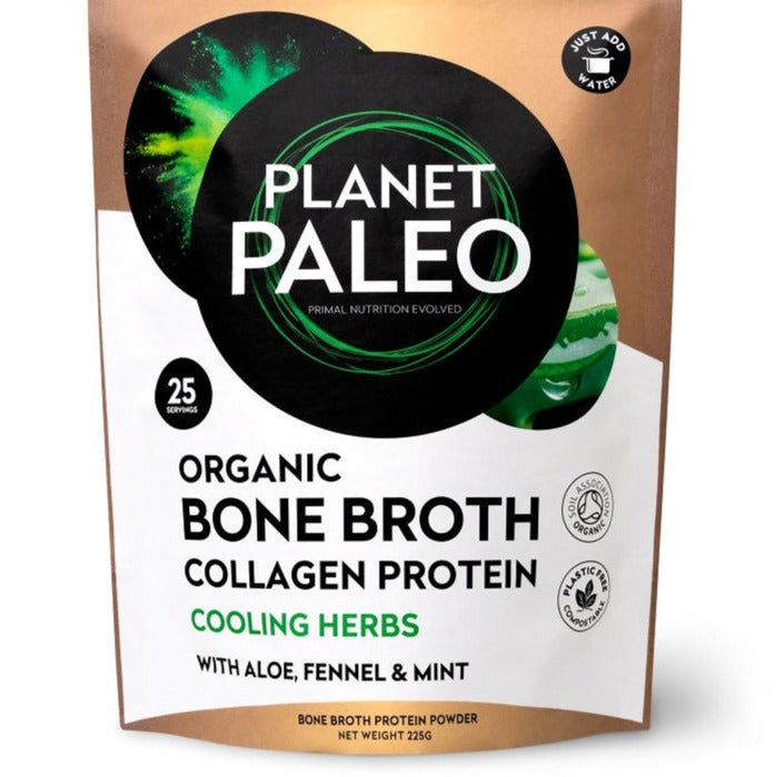 Organic Bone Broth Collagen Protein Cooling Herbs Bio