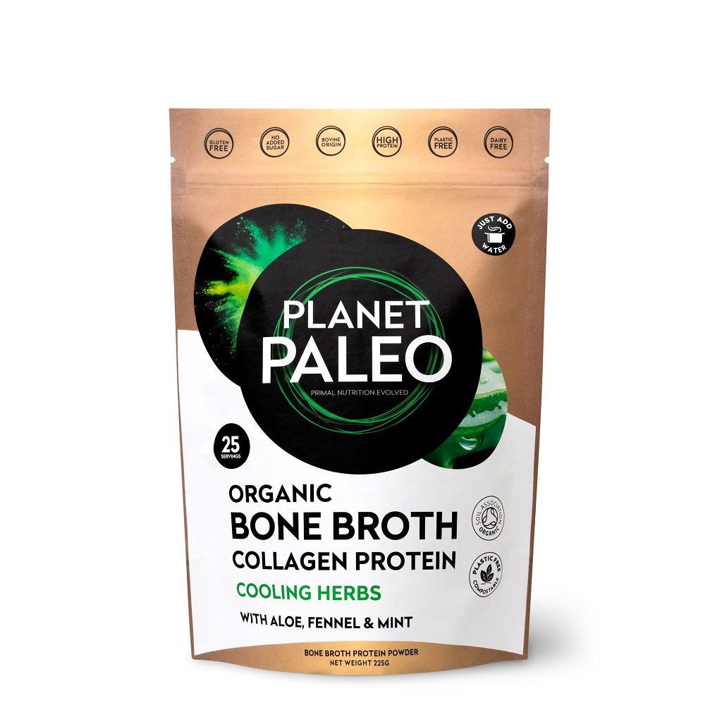 Organic Bone Broth Collagen Protein Cooling Herbs Bio