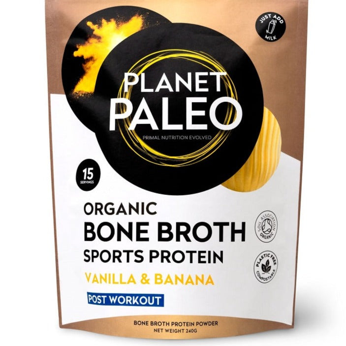 Organic Bone Broth Sport Protein Vanilla & Banana Bio