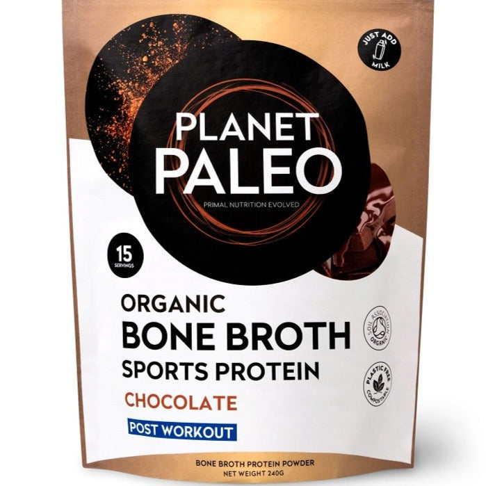 Organic Bone Broth Sport Protein Chocolate Bio