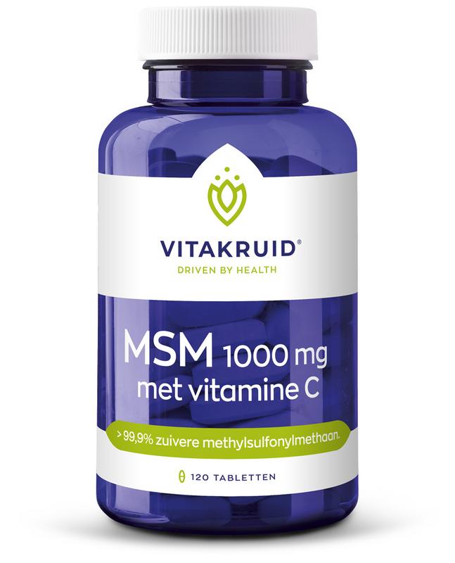 Vitakruid - MSM 1000MG + Vitamine C - 120 tabletten
