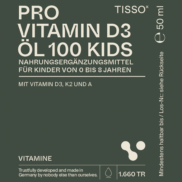 Tisso - Pro Vitamin D3 Öl kids 100