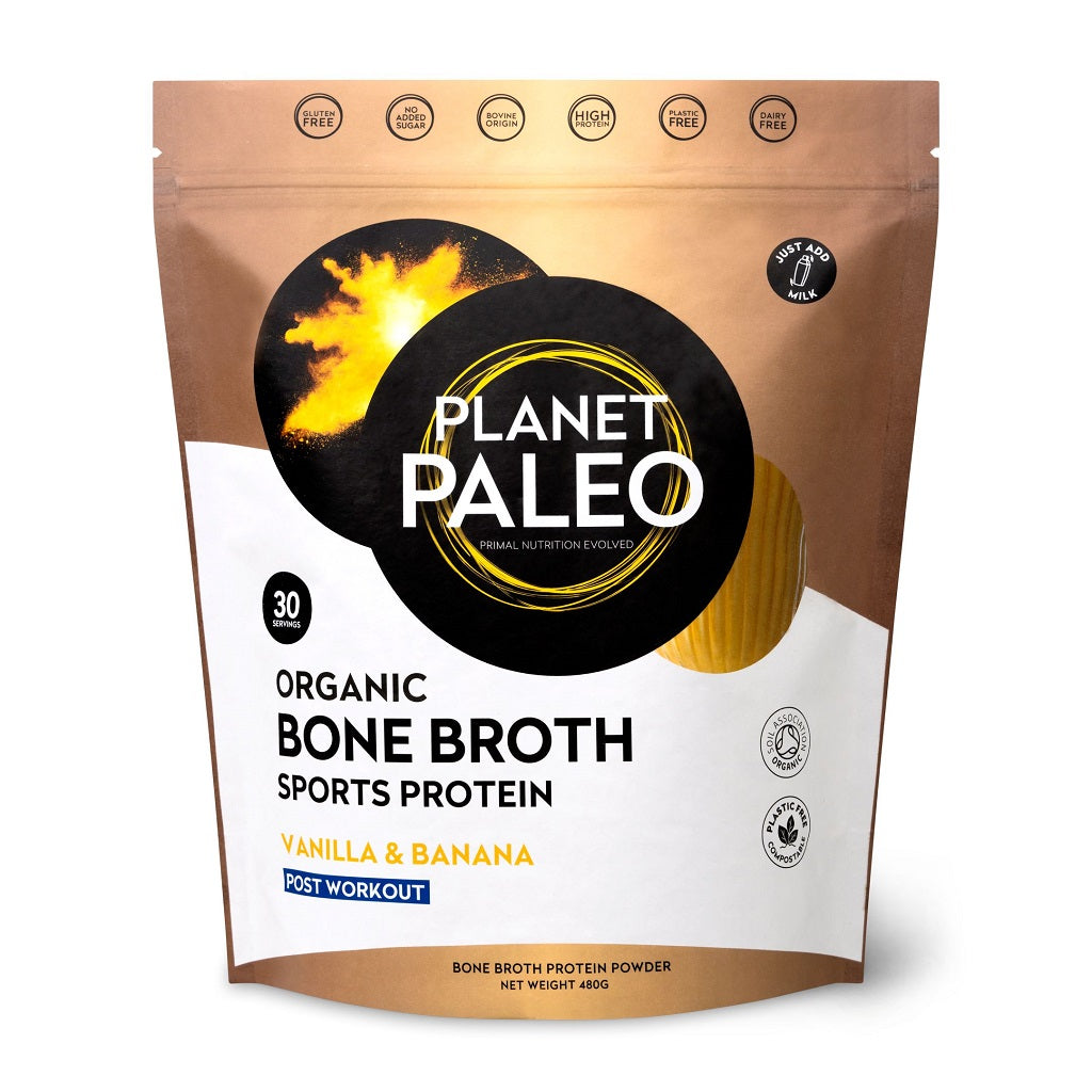 Organic Bone Broth Sport Protein Vanilla & Banana Bio