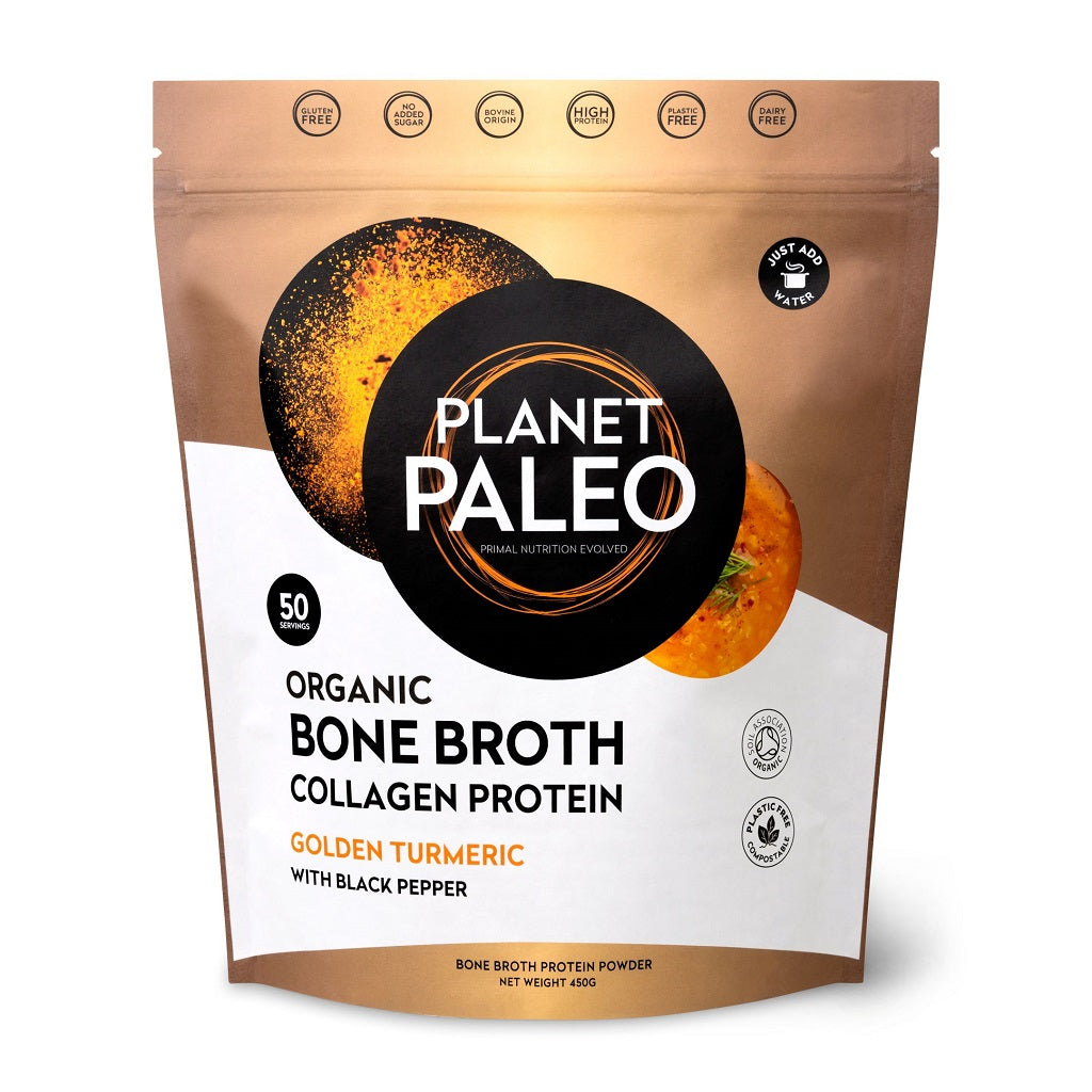 Organic Bone Broth Collagen Protein Golden Turmeric Bio