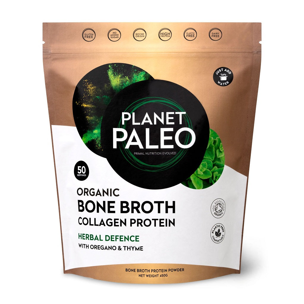 Organic Bone Broth Collagen Protein Herbal Defence Bio