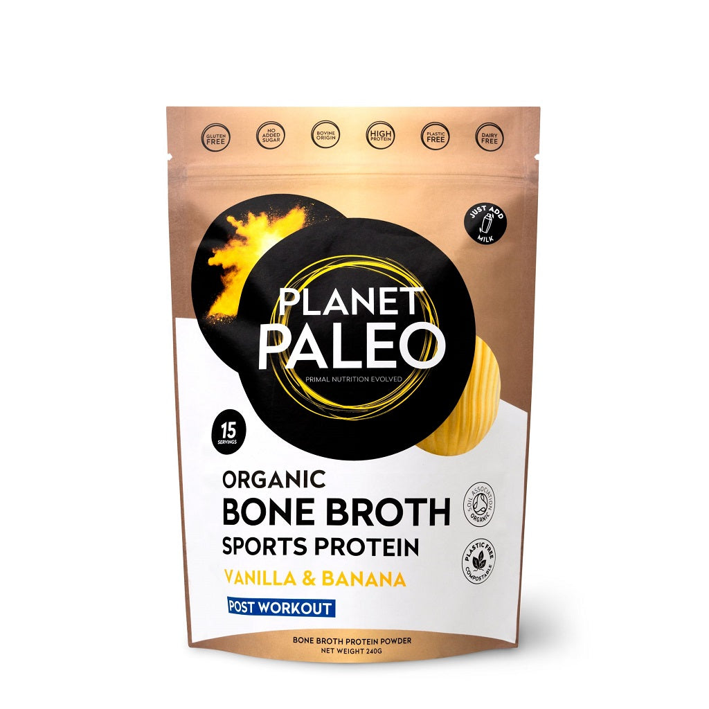Organic Bone Broth Sport Protein Vanilla & Banana Bio