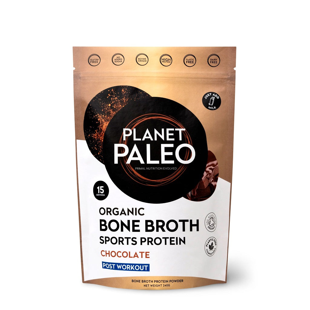 Organic Bone Broth Sport Protein Chocolate Bio