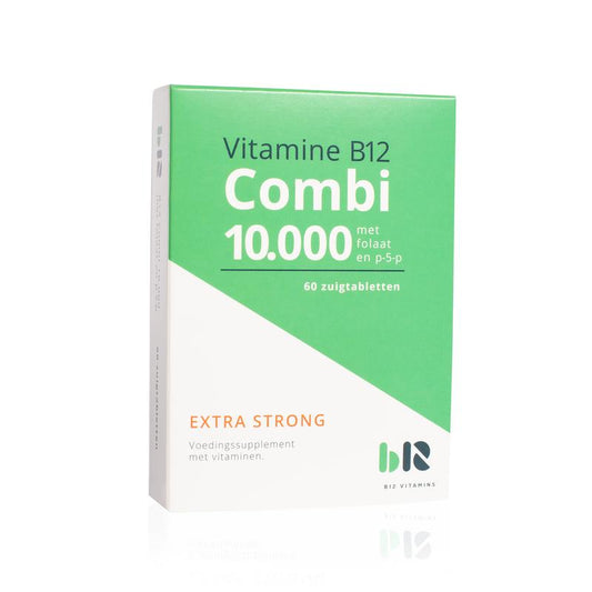 B12 vitamins - B12 combi 10.000 met folaat - 60 zuigtabletten