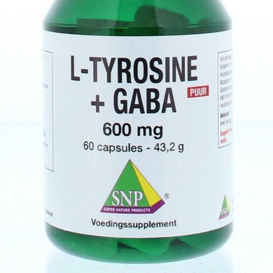 SNP L-Tyrosine + GABA 600 mg puur - 60 capsules
