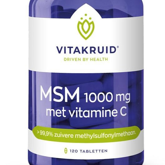 Vitakruid - MSM 1000MG + Vitamine C - 120 tabletten