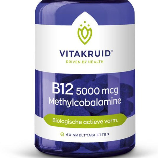 Vitakruid B12 5000 mcg methylcobalamine - 60 tabletten