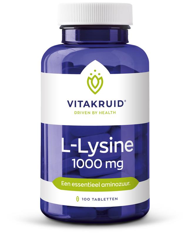 Vitakruid - L-Lysine 1000mg - 100 tabletten